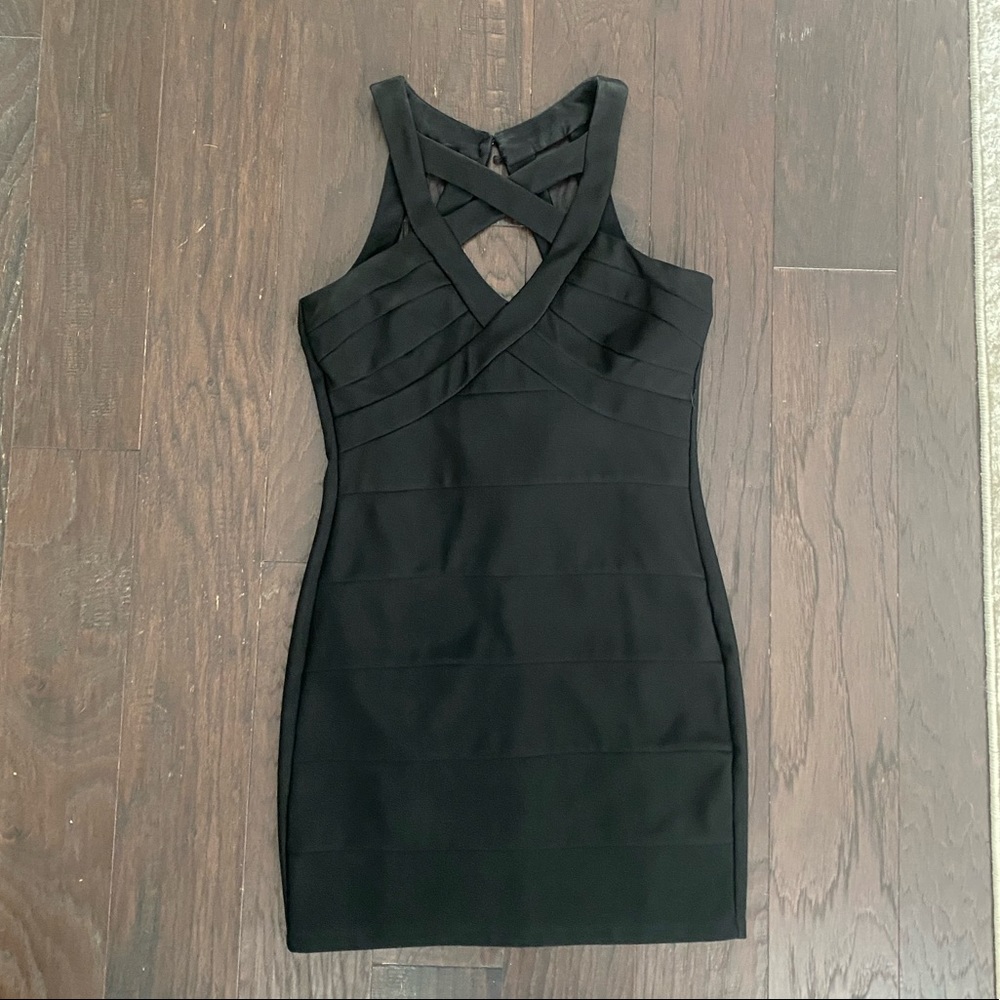 Black Bodycon Mini Dress - Good used condition Size 9 Juniors